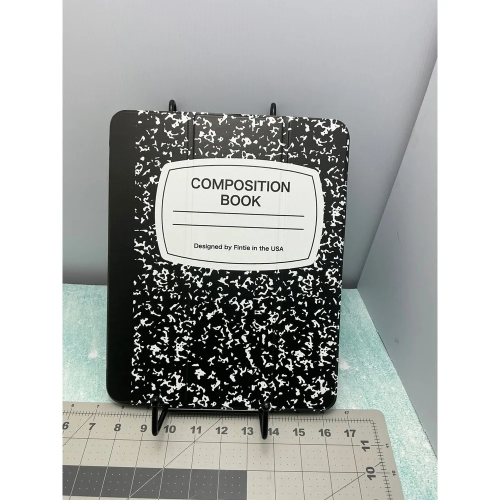 Soke iPad Air 13 iPad Pro 12.9 Case Composition Book Black White Shockproof